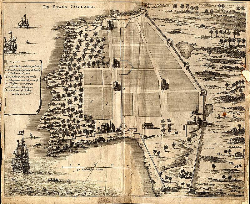 Coyland, kaart 1672, door by Philip Baldaeus.