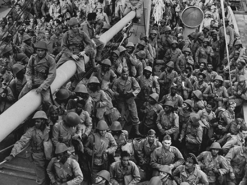 Soldiers arrive in Australia from Suriname, 1944-1945 (photo Anefo)