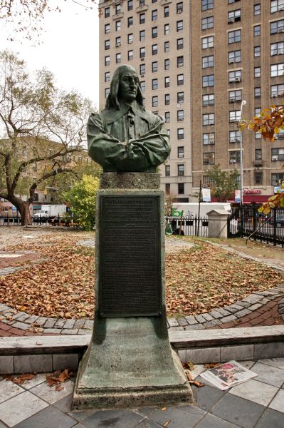 USA 013 Bust of Peter Stuyvesant (Photo Leon Bok)